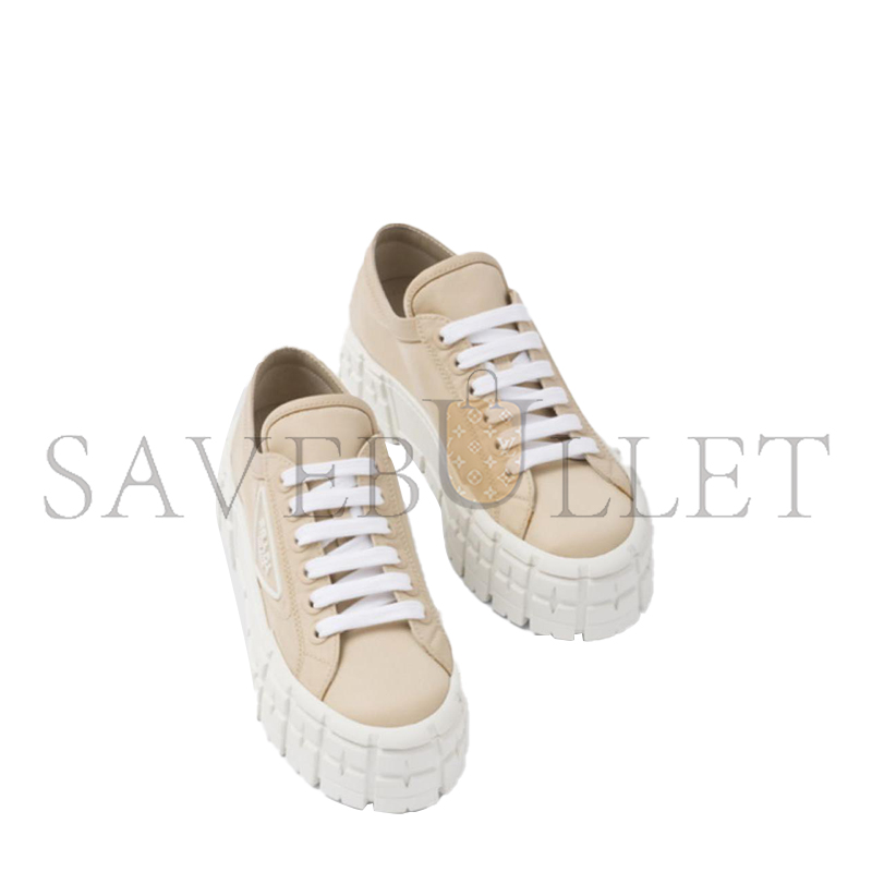PRADA DOUBLE WHEEL RE-NYLON GABARDINE SNEAKERS 1E260M